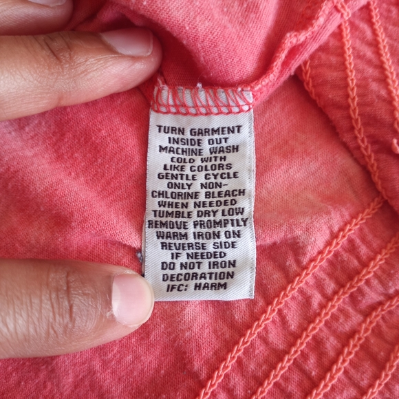 RXB Loose-Fit Vintage Orange Blouse - Picture 4 of 4